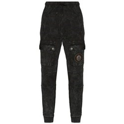 Clothing Men Cargo trousers Aeronautica Militare PF820F440 Black