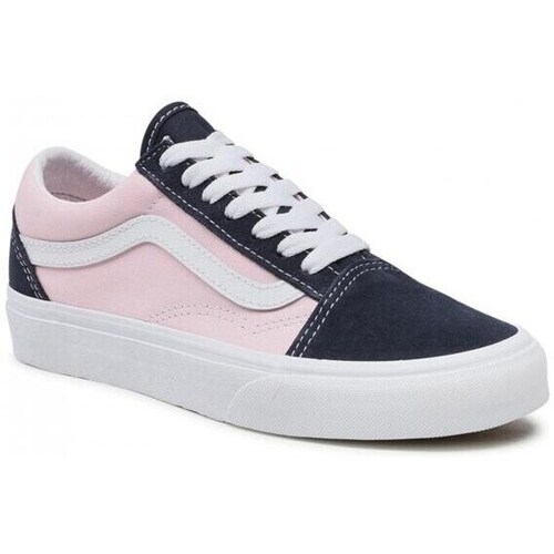 Shoes Women Skate shoes Vans Old Skool Navy blue, Pink