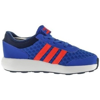 Shoes Children Low top trainers adidas Originals Cloudfoam Race Inf Red, Blue