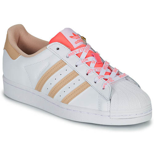 adidas Originals SUPERSTAR W White / Pink / Red - Free delivery | Spartoo  UK ! - Shoes Low top trainers Women £ 109.00