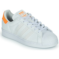 Shoes Women Low top trainers adidas Originals SUPERSTAR W White / Orange