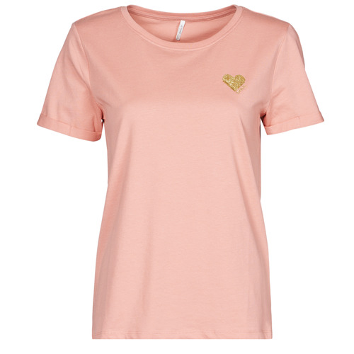 Clothing Women Short-sleeved t-shirts Only ONLKITA Pink
