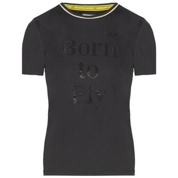 Clothing Women Short-sleeved t-shirts Aeronautica Militare TS1918DJ4960101 Black