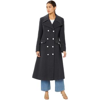 Clothing Women Coats Anastasia De La Creme Womens Double Breasted Military Winter Coat Grey