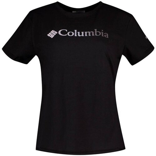 Clothing Women Short-sleeved t-shirts Columbia Sun Trek W Graphic Tee Black