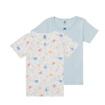 Clothing Girl Short-sleeved t-shirts Petit Bateau  Multicolour