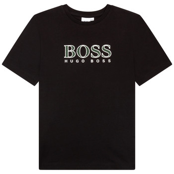 Clothing Boy Short-sleeved t-shirts BOSS BUFFETO Black