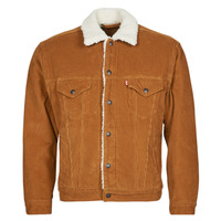 Clothing Men Denim jackets Levi's MT-TRUCKER-SHERPA Glazed / Ginger / 8w / Cord / Trkr