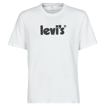 Clothing Men Short-sleeved t-shirts Levi's SS RELAXED FIT TEE Logo / White