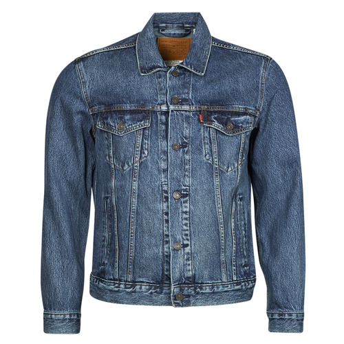 Levi's THE TRUCKER JACKET Blue - Free delivery | Spartoo UK ! - Clothing  Denim jackets Men £ 