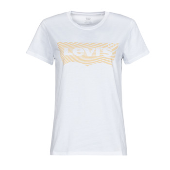 Clothing Women Short-sleeved t-shirts Levi's THE PERFECT TEE Wavy / Bw / White