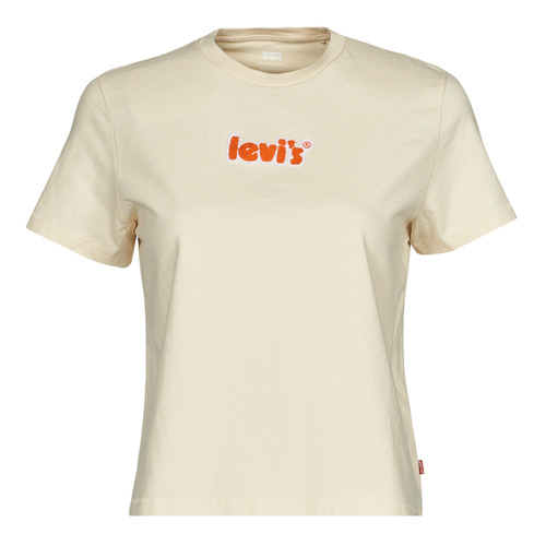 Clothing Women Short-sleeved t-shirts Levi's GRAPHIC CLASSIC TEE Chenille / Poster / Logo / Angora