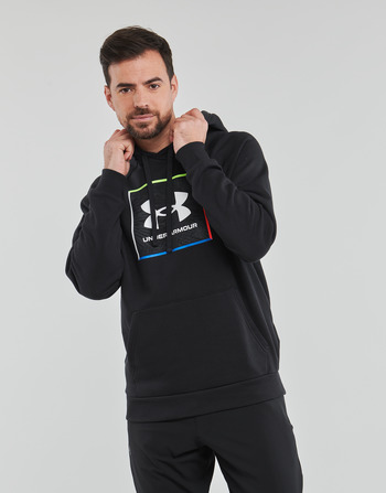 Clothing Men Sweaters Under Armour RIVAL FLC GRAPHIC Black