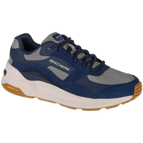 Shoes Men Low top trainers Skechers Global Jogger Navy blue, Grey