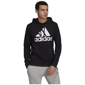 Clothing Men Sweaters adidas Originals Essentials Fleece Big Logo Hoodie Black