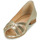 Shoes Women Flat shoes Maison Minelli PERRINE Gold