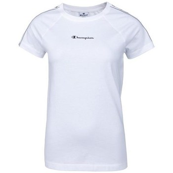 Clothing Women Short-sleeved t-shirts Champion Crewneck Tshirt White