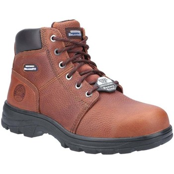 Shoes Men Mid boots Skechers Workshire Mens Safety Boots brown