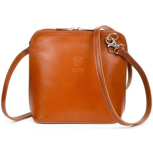 Bags Women Handbags Vera Pelle K03 Brown, Cream