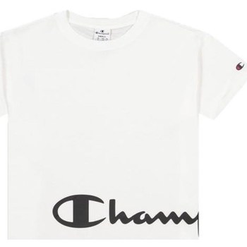 Clothing Women Short-sleeved t-shirts Champion Crewneck Tshirt White