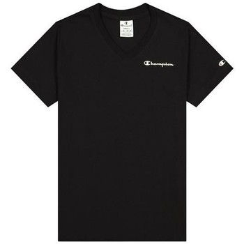 Clothing Women Short-sleeved t-shirts Champion Vneck Tshirt Black