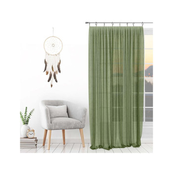 Home Sheer curtains Soleil D'Ocre SPIRIT Green