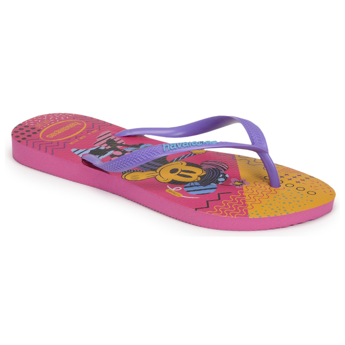 Havaianas  Kids Disney Cool  Girls's Children's Flip Flops / Sandals In Purple
