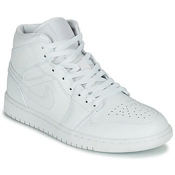 Shoes Men Hi top trainers Nike AIR JORDAN 1 MID White