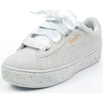 Shoes Women Low top trainers Puma Vikky Platform Ribbon White