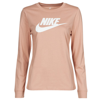 Clothing Women Long sleeved tee-shirts Nike Long-Sleeve T-Shirt Pink / Whisper / White