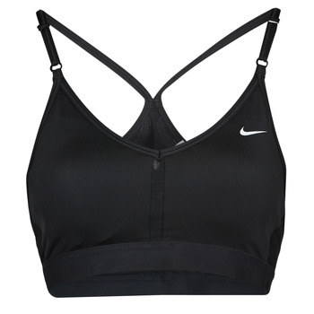 Clothing Women Sport bras Nike V-Neck Light-Support Sports Bra  black /  black /  black / White