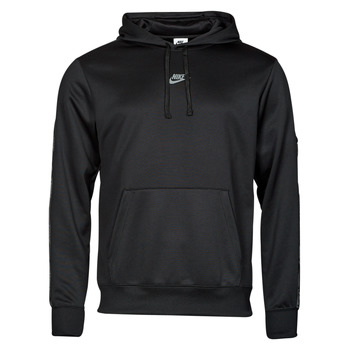 Clothing Men Sweaters Nike REPEAT PO HOODIE Black / Grey
