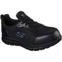 Shoes Women Low top trainers Skechers Work Sure Track Jixie Alloy Trainers black