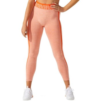 Clothing Women Leggings Asics Cropped Logo Seamless Tight Orange