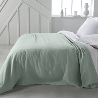 Home Blankets / throws Today Jete de Lit 220/240 Gaze de coton TODAY Essential Celadon Celadon