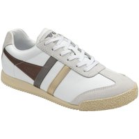 Shoes Women Low top trainers Gola Harrier Leather Trident Womens Casual Trainers white