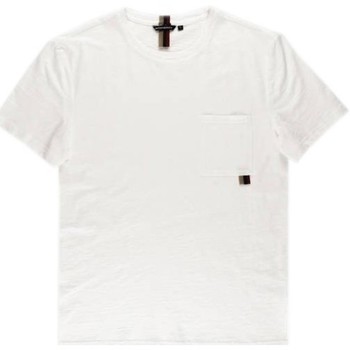 Clothing Men Short-sleeved t-shirts Antony Morato Tshirt Męski Regular Fit Cream White