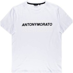Clothing Men Short-sleeved t-shirts Antony Morato Tshirt Męski Super Slim Fit White White