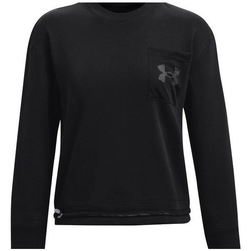 Clothing Women Sweaters Under Armour Rival Fleece Mesh Black