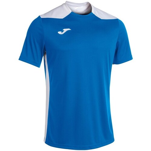 Clothing Men Short-sleeved t-shirts Joma Championship VI White, Blue