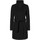 Clothing Women Parkas Anastasia Black Asymetric Coat Black
