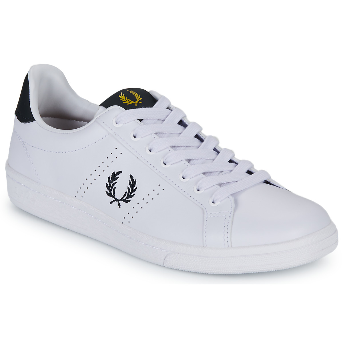 Fred Perry B721 Leather White