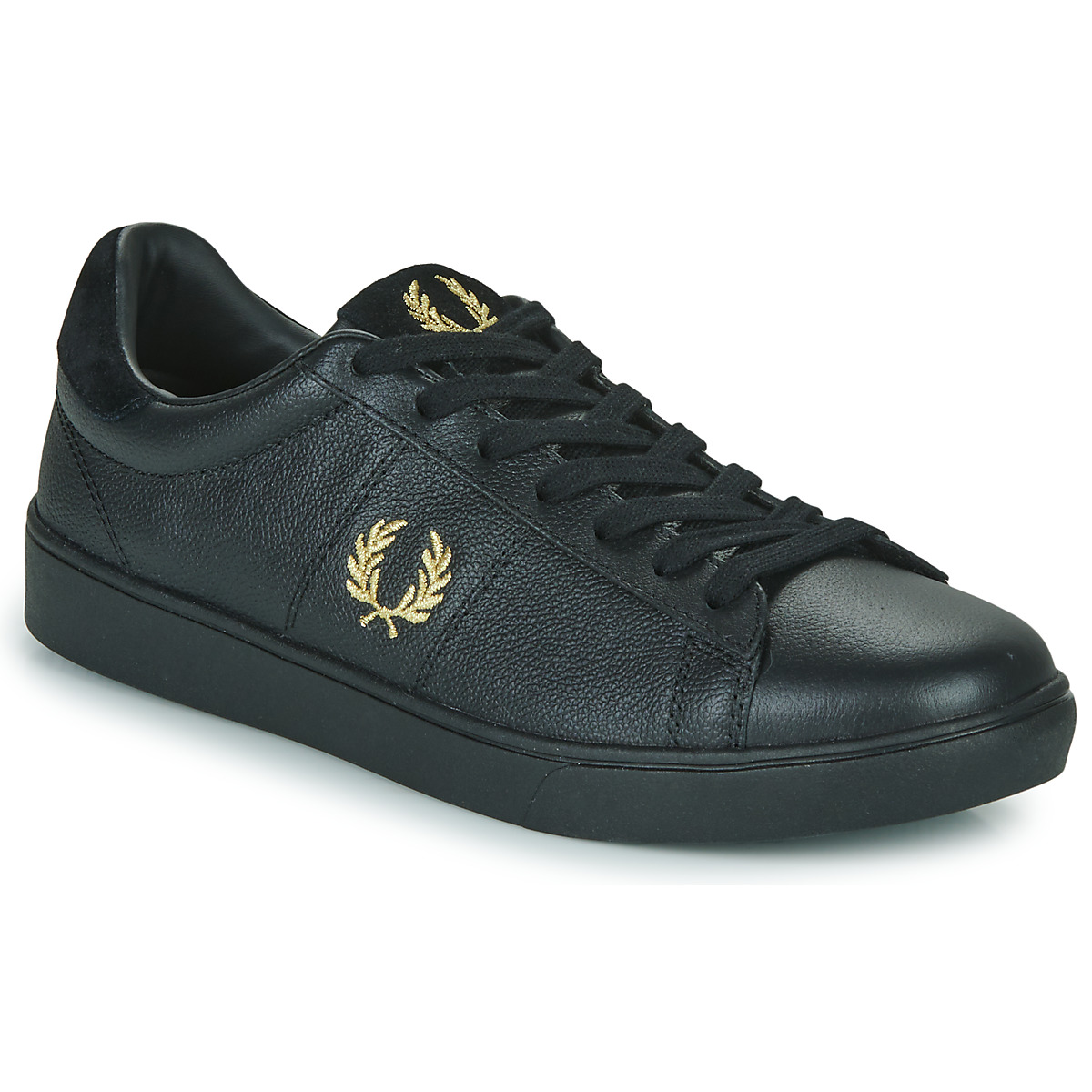 Fred Perry Spencer Tumbled Leather Black