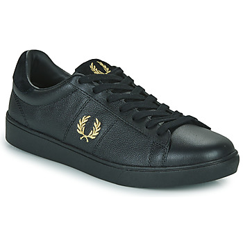 Fred Perry  SPENCER TUMBLED LEATHER  men's Shoes (Trainers) in Black