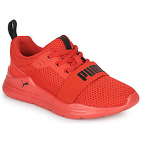 Shoes Boy Low top trainers Puma Wired Run PS Red / Black