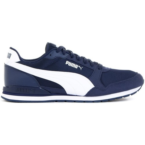 Shoes Men Low top trainers Puma ST Runner V3 Mesh White, Navy blue