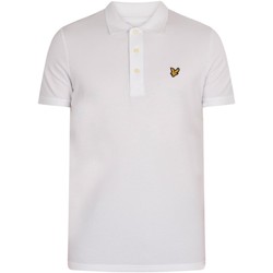 Clothing Men T-shirts & Polo shirts Lyle & Scott Organic Cotton Plain Polo Shirt white