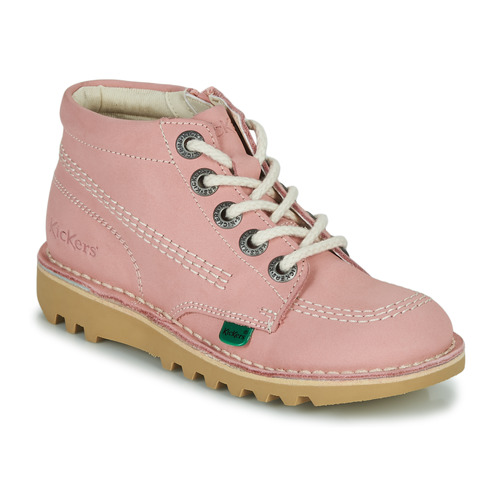 Shoes Girl Mid boots Kickers KICK HI ZIP Pink