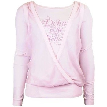Clothing Women Short-sleeved t-shirts Deha Koszulka Damska Z Długim Rękawem Różowy Pink