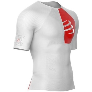 Clothing Men Short-sleeved t-shirts Compressport Postural Aero SS White, Red
